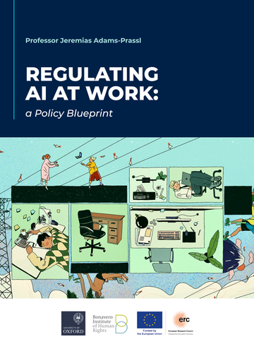Regulating AI at Work: a Policy Blueprint Regulating AI at Work: a Policy Blueprint